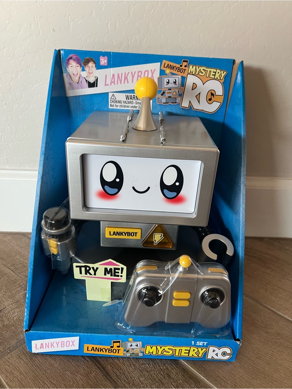 LankyBox Lankybot Mystery RC Robot Toy - Silver & Yellow NIB $85